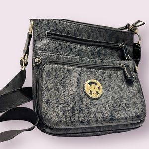Crossbody NX Faux Black Leather Bag